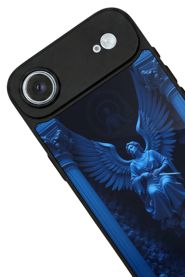 iPhone 17 Air Uyumlu Melek Tasarımlı Glossy Premium Kılıf