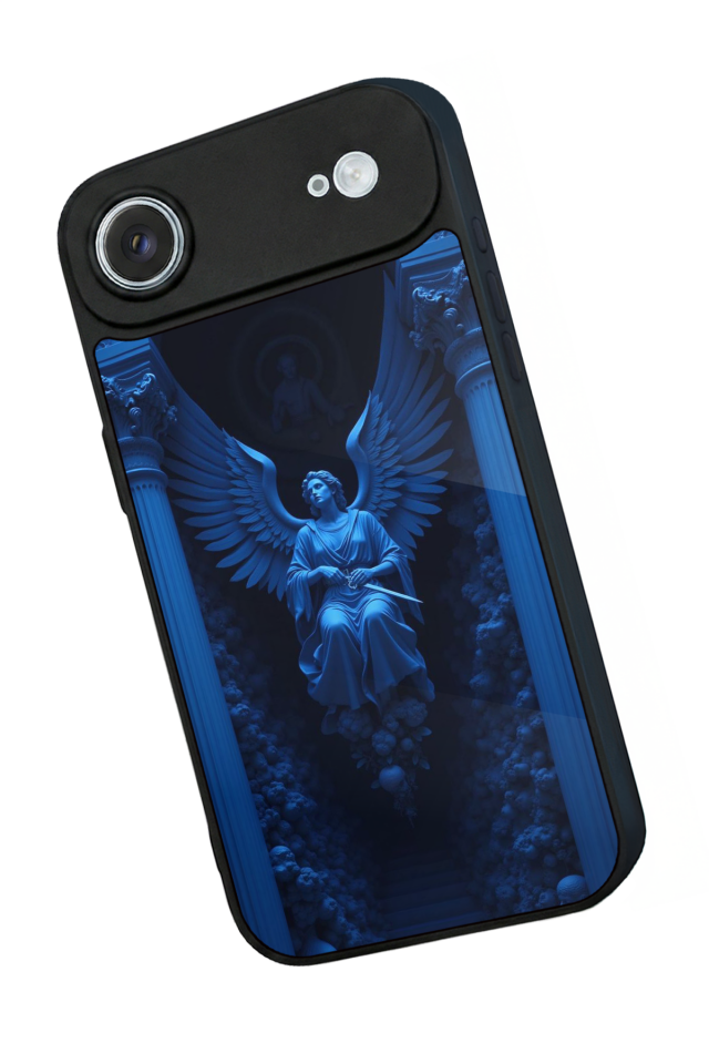 iPhone 17 Air Uyumlu Melek Tasarımlı Glossy Premium Kılıf