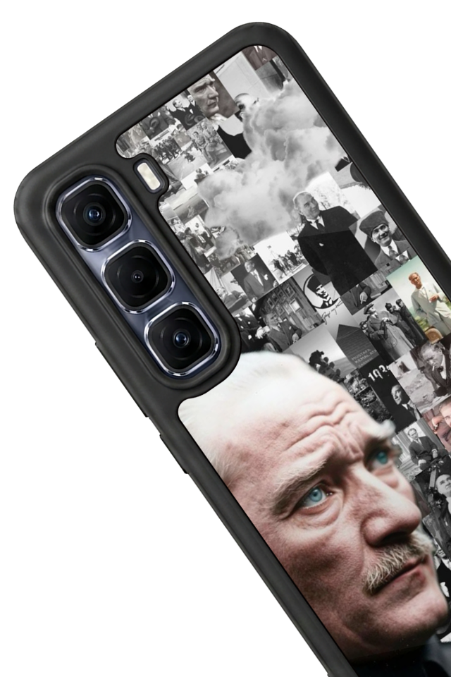 Infinix Hot 60 Pro Plus Uyumlu Mustafa Kemal Ataturk Tasarımlı Glossy Premium Kılıf