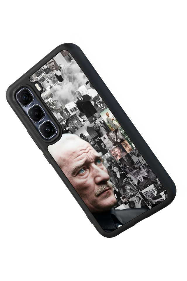 Infinix Hot 60 Pro Plus Uyumlu Mustafa Kemal Ataturk Tasarımlı Glossy Premium Kılıf