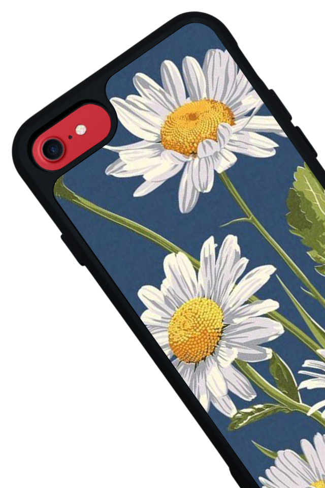 iPhone 7 Uyumlu Papatya Tasarımlı Glossy Premium Kılıf