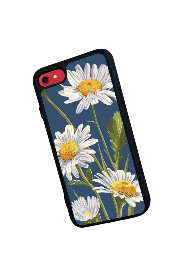 iPhone 7 Uyumlu Papatya Tasarımlı Glossy Premium Kılıf