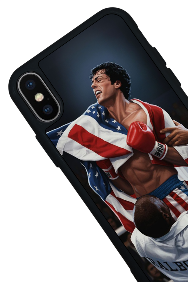 iPhone X/ XS Uyumlu Rocky Tasarımlı Glossy Premium Kılıf