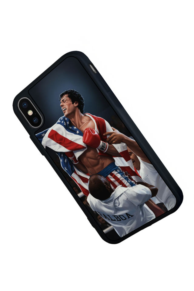 iPhone X/ XS Uyumlu Rocky Tasarımlı Glossy Premium Kılıf