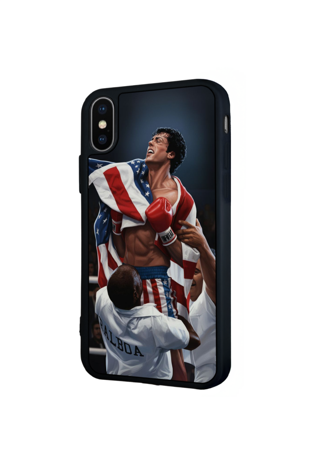 iPhone X/ XS Uyumlu Rocky Tasarımlı Glossy Premium Kılıf