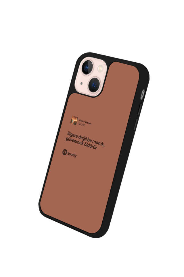 iPhone 15 Uyumlu Sarki Sozleri Tasarımlı Glossy Premium Kılıf