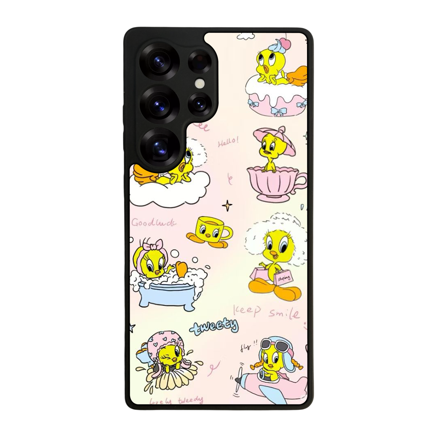 Samsung Galaxy S25 Ultra Uyumlu Tweety Tasarımlı Glossy Premium Kılıf