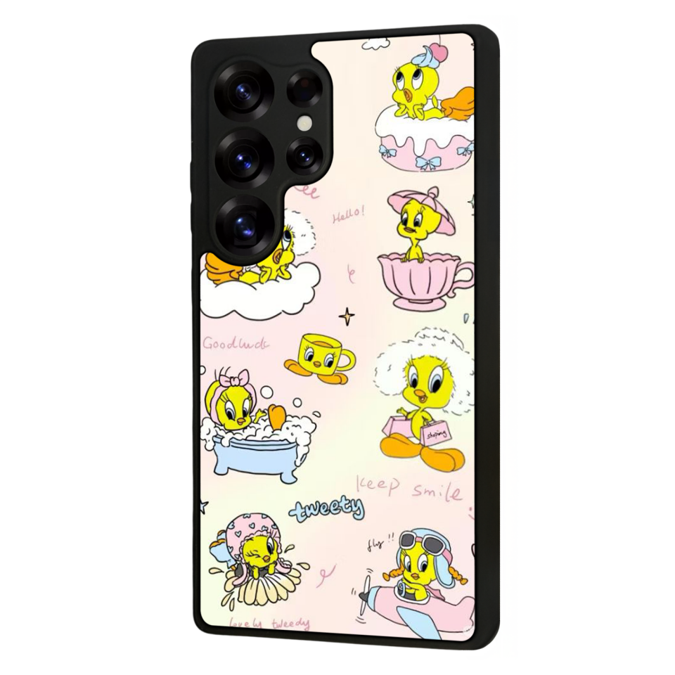 Samsung Galaxy S25 Ultra Uyumlu Tweety Tasarımlı Glossy Premium Kılıf