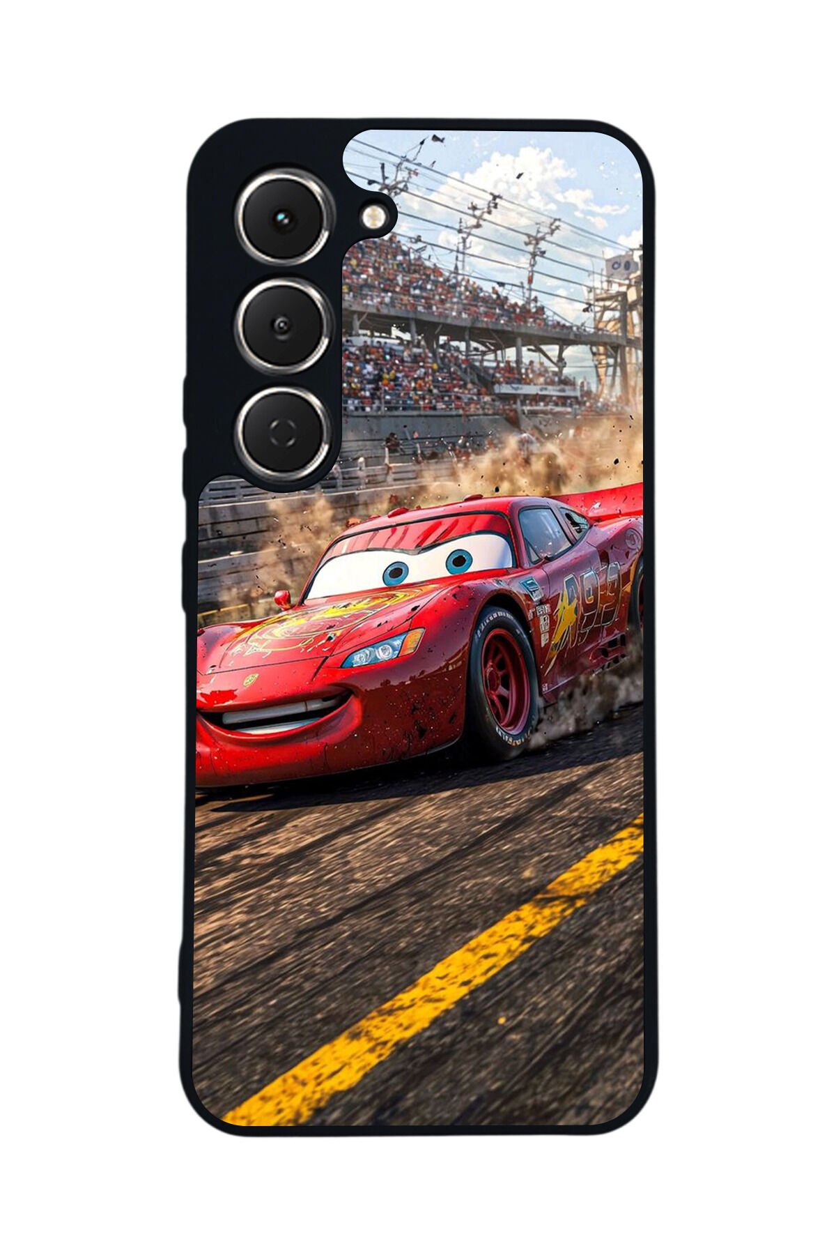 Tecno Spark 40 Pro Uyumlu Şimsek McQueen Tasarımlı Glossy Premium Kılıf