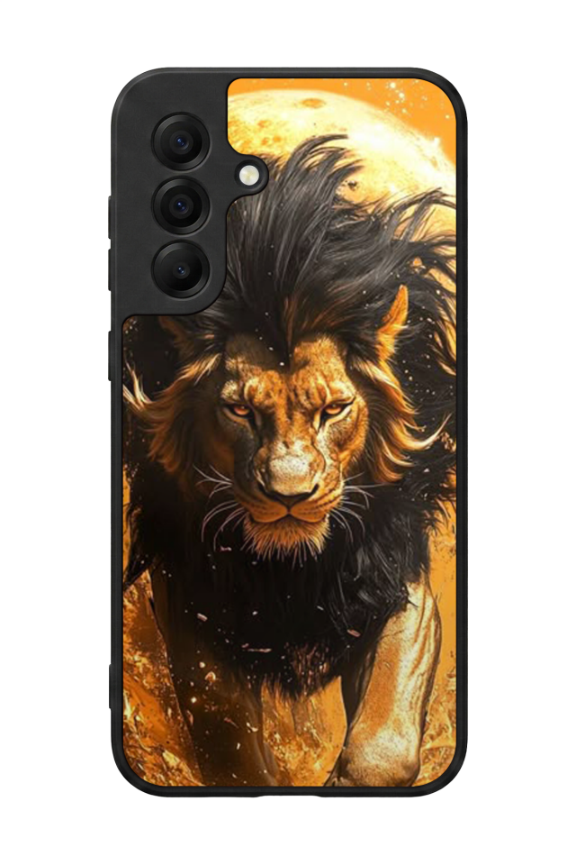 Samsung Galaxy A17 Uyumlu Aslan Tasarımlı Glossy Premium Kılıf
