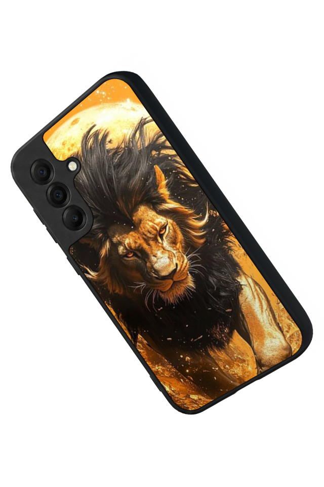 Samsung Galaxy A17 Uyumlu Aslan Tasarımlı Glossy Premium Kılıf