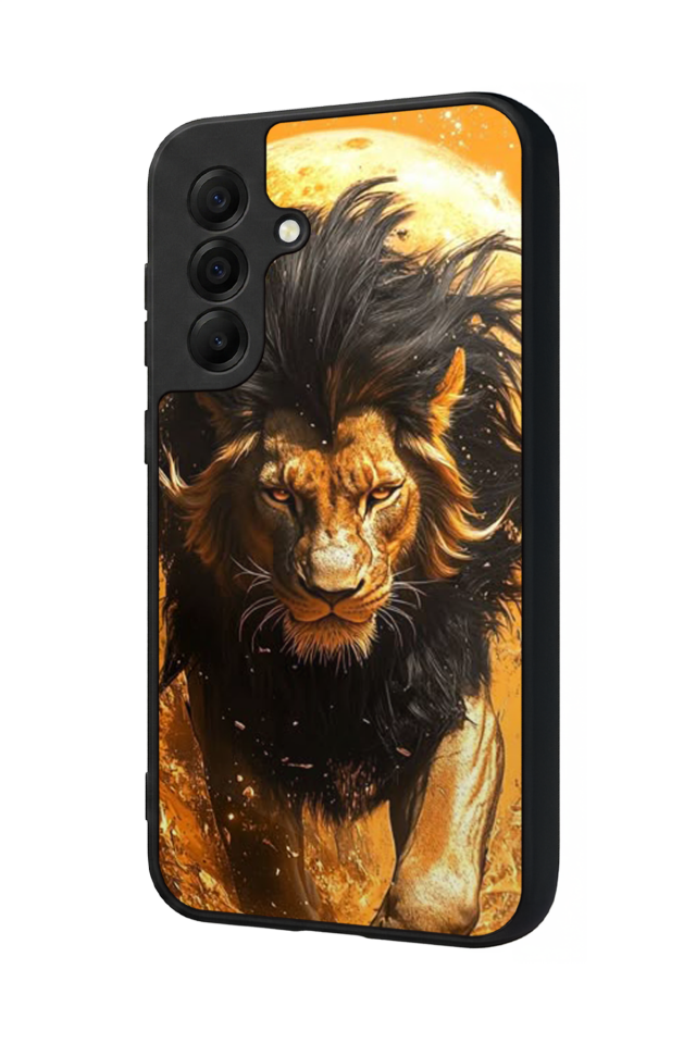 Samsung Galaxy A17 Uyumlu Aslan Tasarımlı Glossy Premium Kılıf