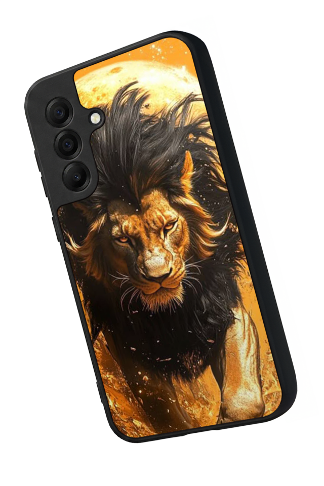 Samsung Galaxy A17 Uyumlu Aslan Tasarımlı Glossy Premium Kılıf