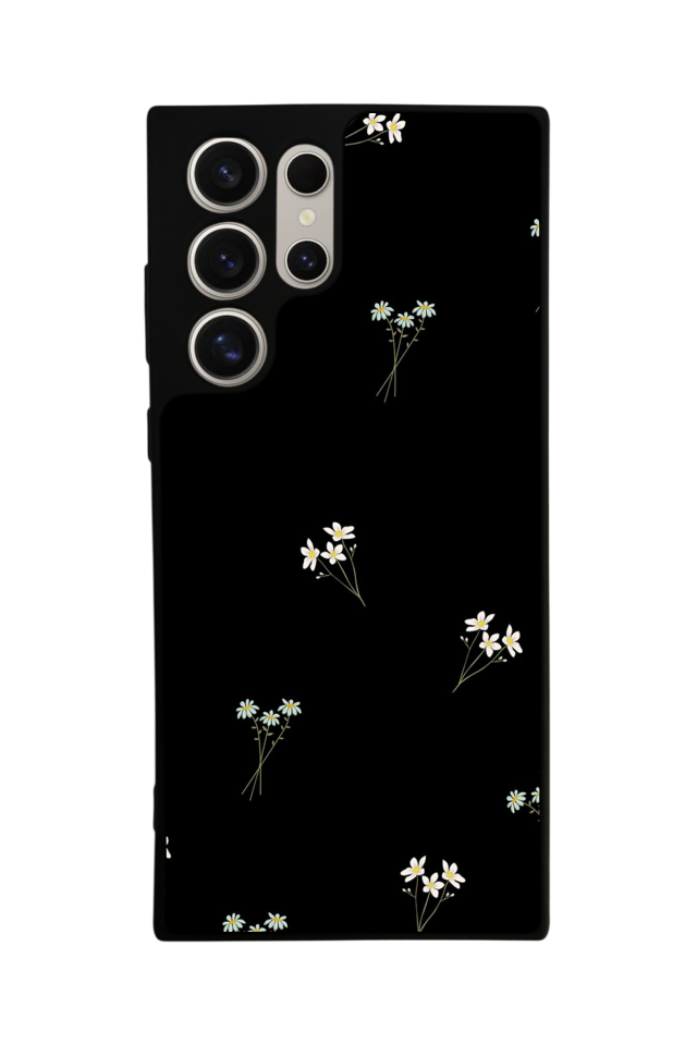 Samsung Galaxy S22 Ultra Uyumlu Cicek Tasarımlı Glossy Premium Kılıf