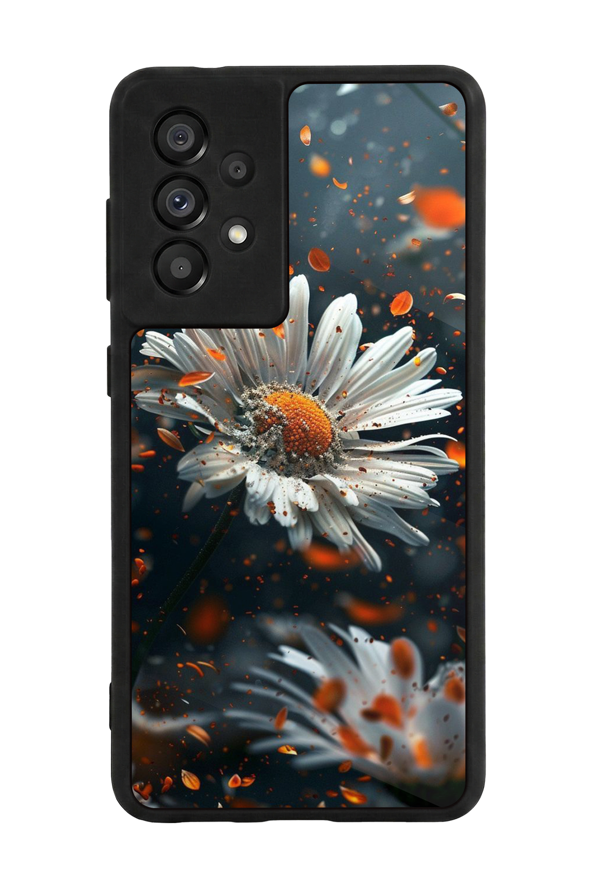 Samsung Galaxy A73 Uyumlu Cicek Tasarımlı Glossy Premium Kılıf
