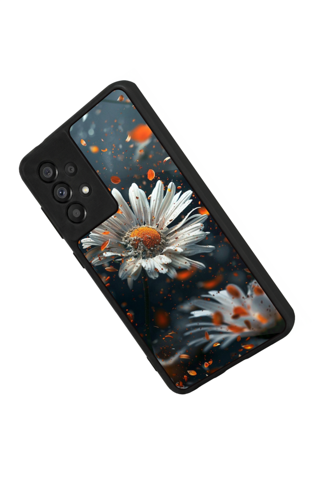 Samsung Galaxy A73 Uyumlu Cicek Tasarımlı Glossy Premium Kılıf