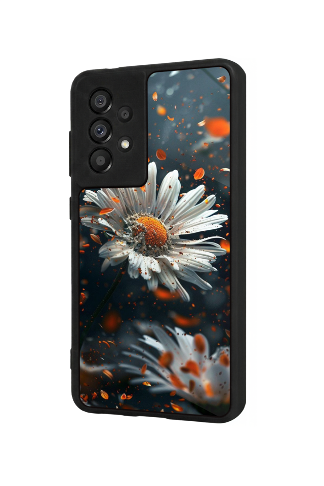 Samsung Galaxy A73 Uyumlu Cicek Tasarımlı Glossy Premium Kılıf