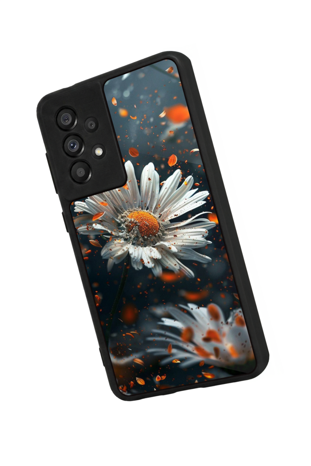 Samsung Galaxy A73 Uyumlu Cicek Tasarımlı Glossy Premium Kılıf