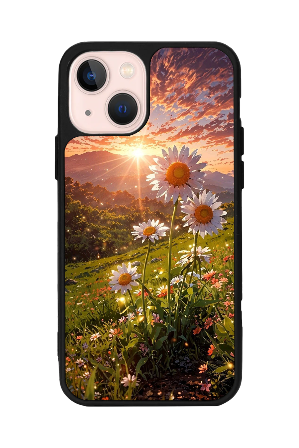 iPhone 14 Plus Uyumlu Cicek Tasarımlı Glossy Premium Kılıf