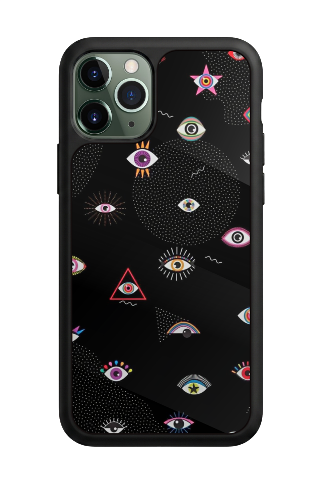 iPhone 11 Pro Uyumlu Göz Tasarımlı Glossy Premium Kılıf