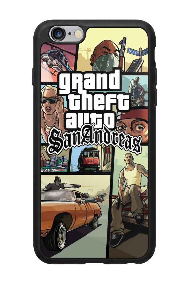 iPhone 6 Plus Uyumlu GTA Tasarımlı Glossy Premium Kılıf