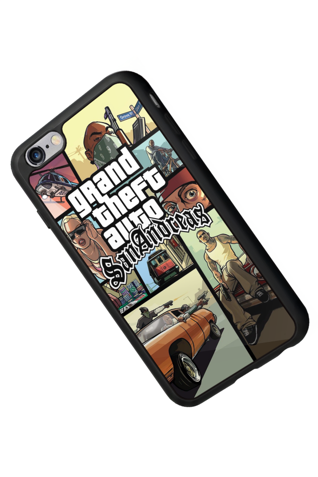 iPhone 6 Plus Uyumlu GTA Tasarımlı Glossy Premium Kılıf
