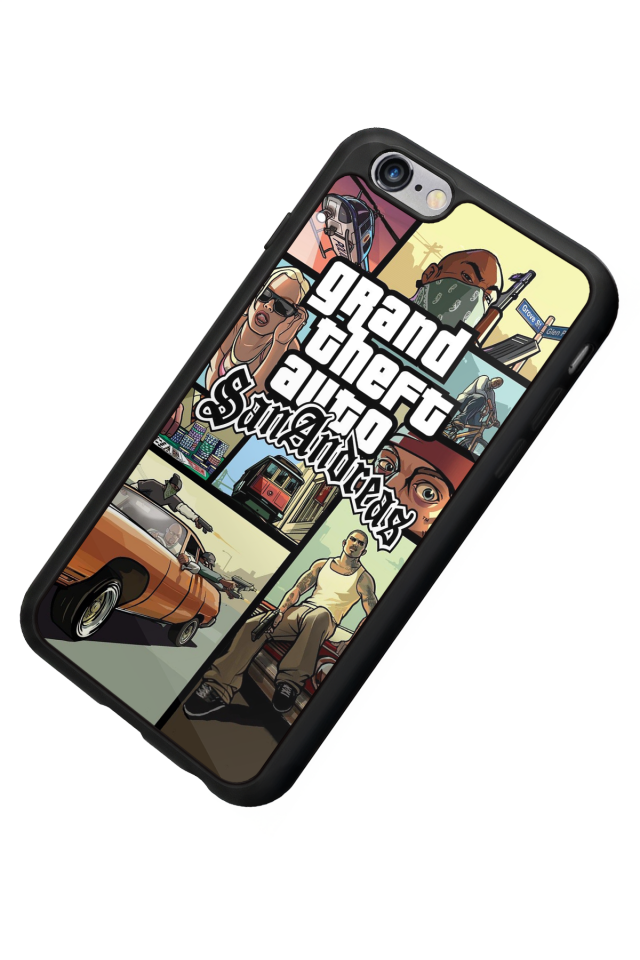 iPhone 6 Plus Uyumlu GTA Tasarımlı Glossy Premium Kılıf