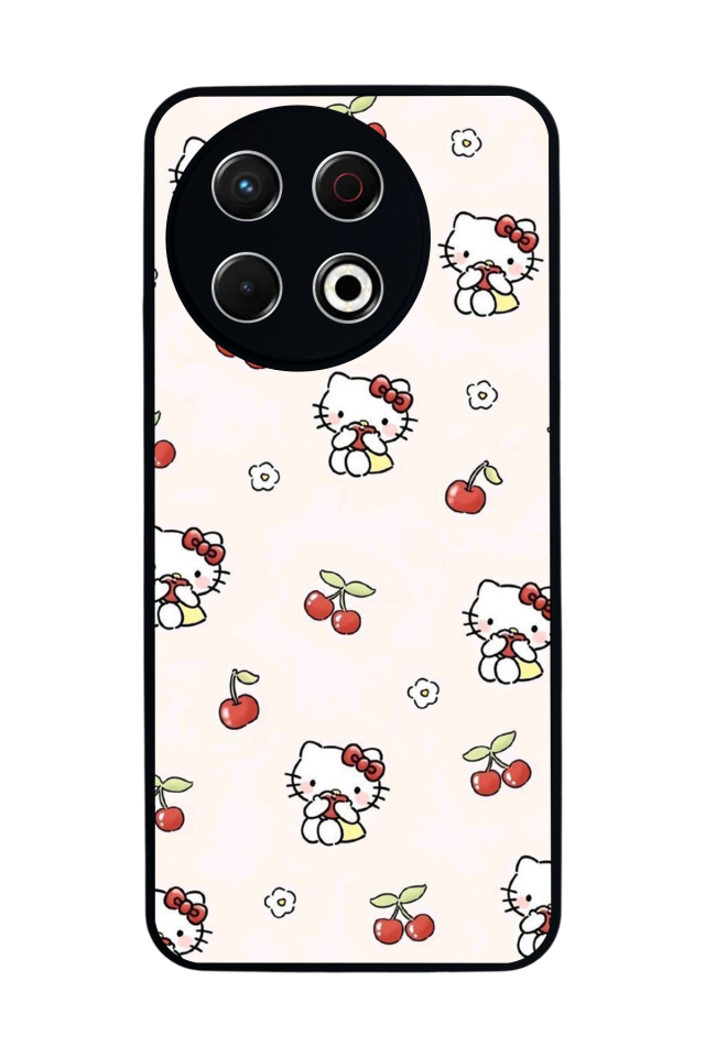 Tecno Spark 30 Pro Uyumlu HelloKitty Tasarımlı Glossy Premium Kılıf