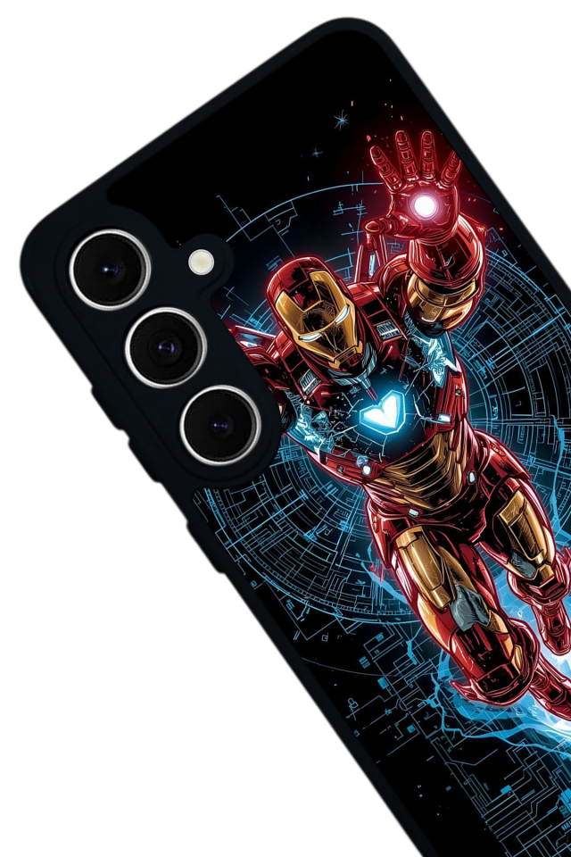 Samsung Galaxy S24 FE Uyumlu Iron Man ( Demir Adam ) Tasarımlı Glossy Premium Kılıf