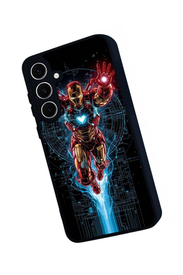 Samsung Galaxy S24 FE Uyumlu Iron Man ( Demir Adam ) Tasarımlı Glossy Premium Kılıf