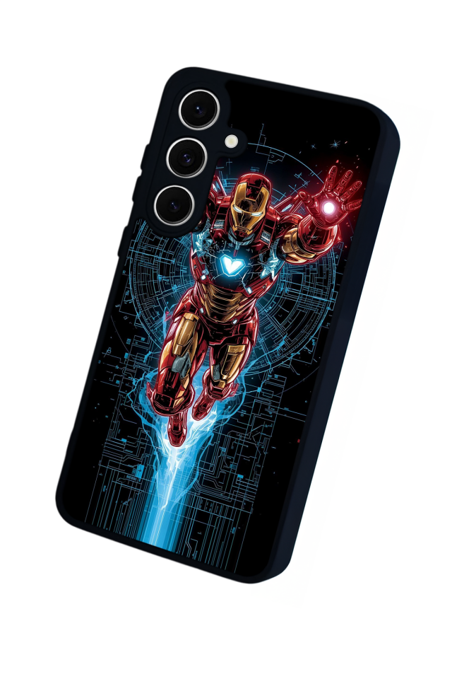 Samsung Galaxy S24 FE Uyumlu Iron Man ( Demir Adam ) Tasarımlı Glossy Premium Kılıf