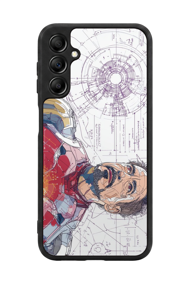 Samsung Galaxy A14 Uyumlu Iron Man ( Demir Adam ) Tasarımlı Glossy Premium Kılıf