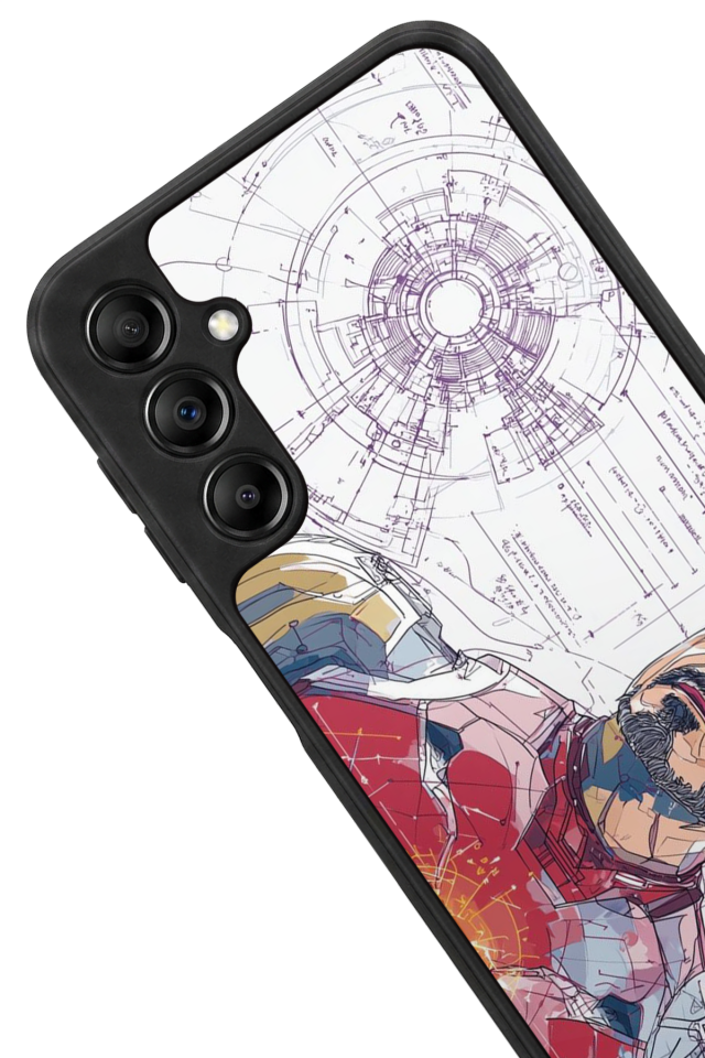 Samsung Galaxy A14 Uyumlu Iron Man ( Demir Adam ) Tasarımlı Glossy Premium Kılıf