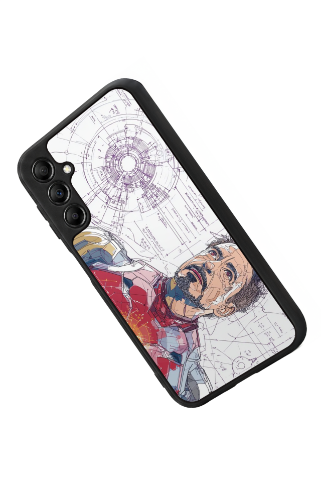 Samsung Galaxy A14 Uyumlu Iron Man ( Demir Adam ) Tasarımlı Glossy Premium Kılıf