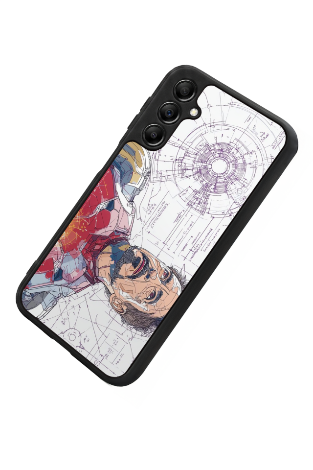 Samsung Galaxy A14 Uyumlu Iron Man ( Demir Adam ) Tasarımlı Glossy Premium Kılıf