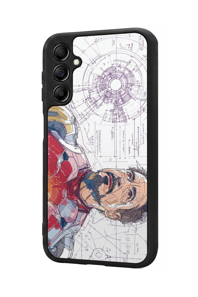 Samsung Galaxy A14 Uyumlu Iron Man ( Demir Adam ) Tasarımlı Glossy Premium Kılıf