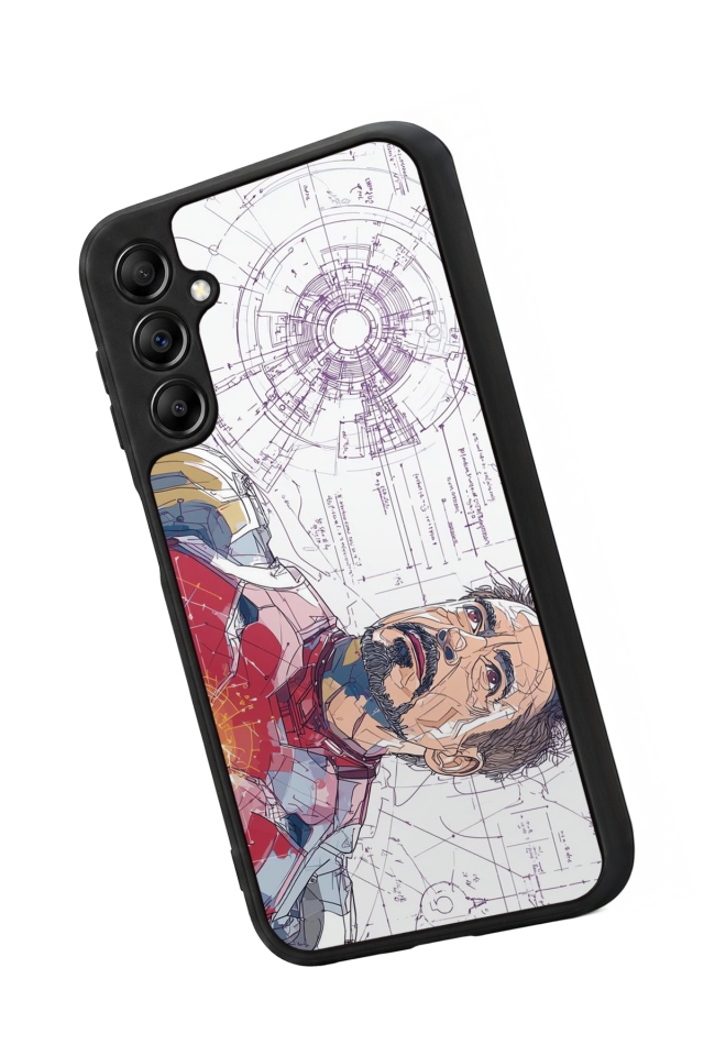 Samsung Galaxy A14 Uyumlu Iron Man ( Demir Adam ) Tasarımlı Glossy Premium Kılıf