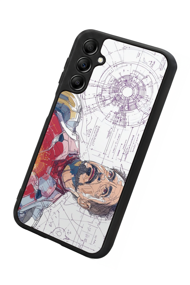 Samsung Galaxy A14 Uyumlu Iron Man ( Demir Adam ) Tasarımlı Glossy Premium Kılıf