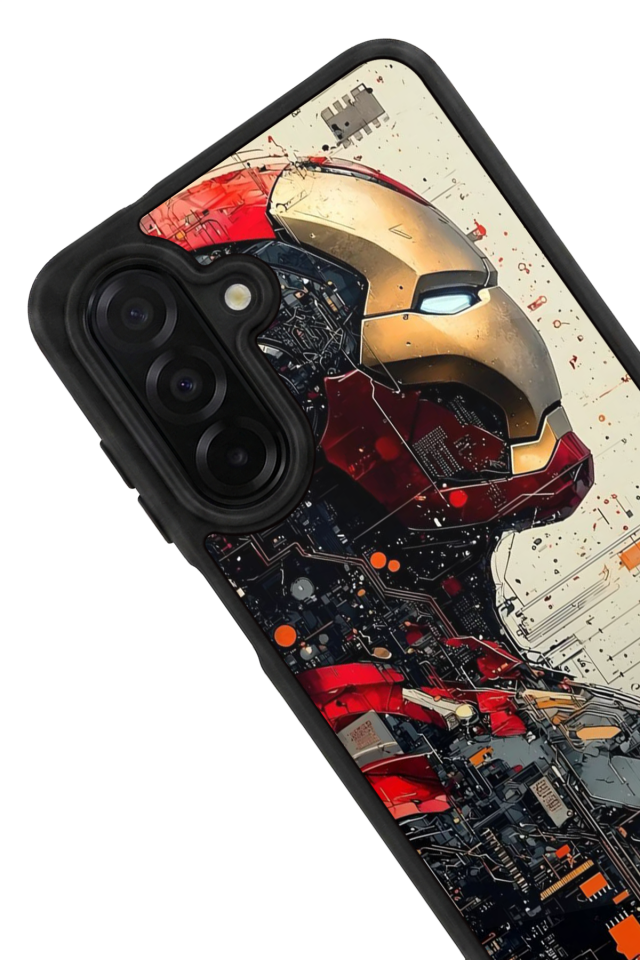 Samsung Galaxy A56 Uyumlu  Iron Man ( Demir Adam ) Tasarımlı Glossy Premium Kılıf