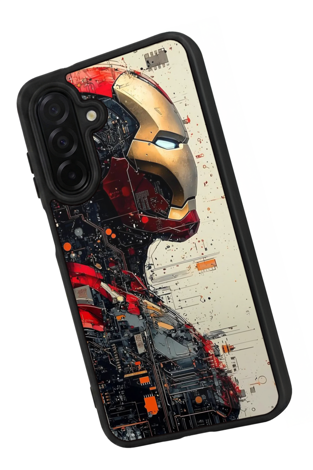 Samsung Galaxy A56 Uyumlu  Iron Man ( Demir Adam ) Tasarımlı Glossy Premium Kılıf
