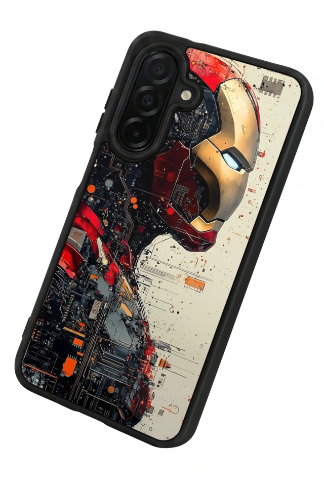 Samsung Galaxy A56 Uyumlu  Iron Man ( Demir Adam ) Tasarımlı Glossy Premium Kılıf