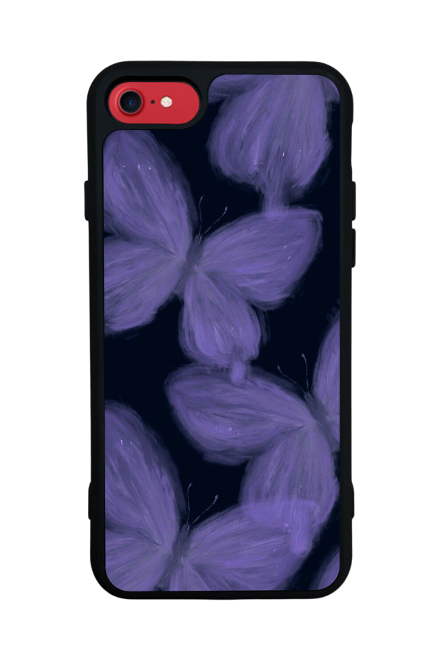 iPhone 7 Uyumlu Kelebek Tasarımlı Glossy Premium Kılıf