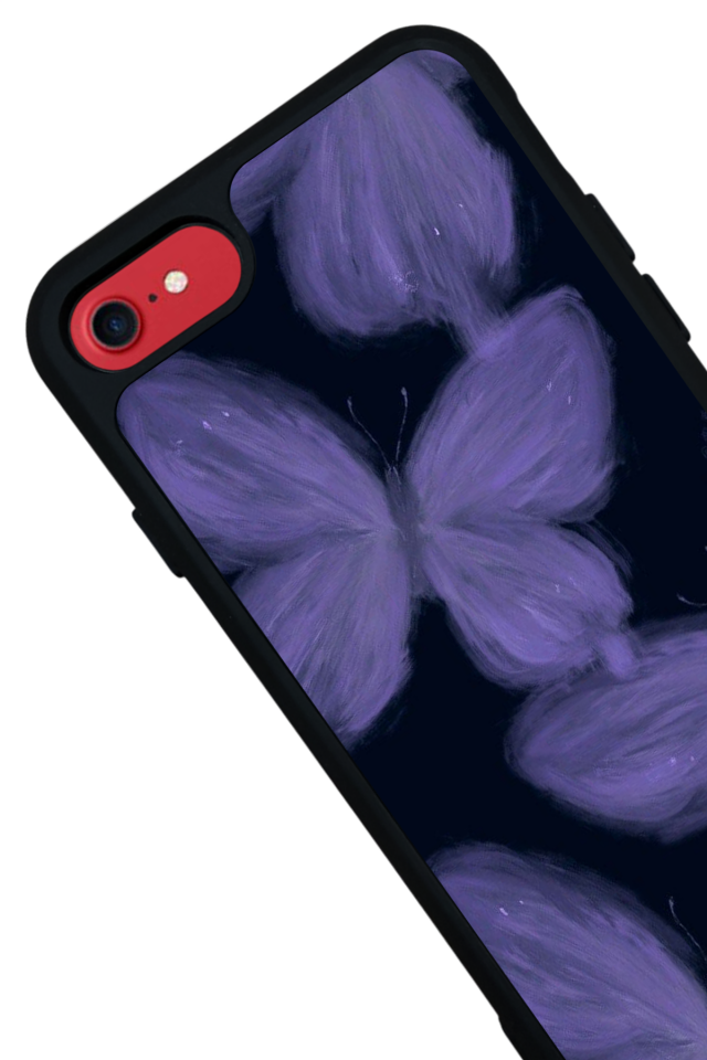 iPhone 7 Uyumlu Kelebek Tasarımlı Glossy Premium Kılıf