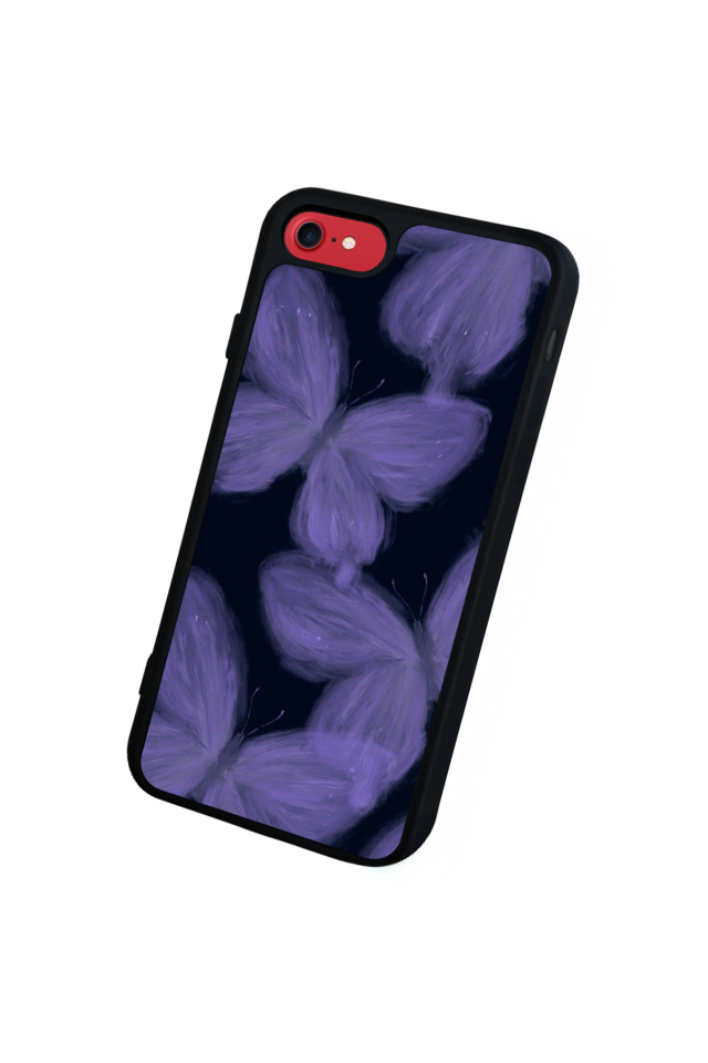 iPhone 7 Uyumlu Kelebek Tasarımlı Glossy Premium Kılıf