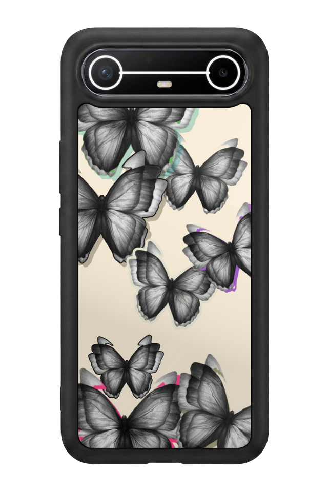 Tecno Spark Slim 5G Uyumlu Kelebek Tasarımlı Glossy Premium Kılıf