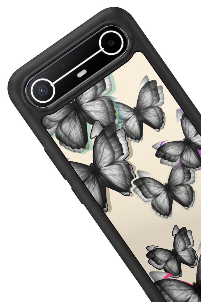 Tecno Spark Slim 5G Uyumlu Kelebek Tasarımlı Glossy Premium Kılıf