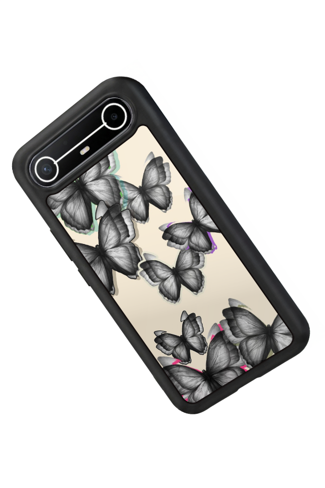 Tecno Spark Slim 5G Uyumlu Kelebek Tasarımlı Glossy Premium Kılıf