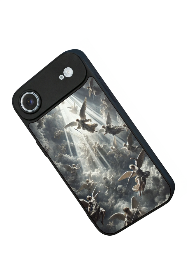 iPhone 17 Air Uyumlu Melek Tasarımlı Glossy Premium Kılıf