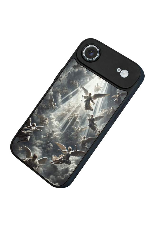 iPhone 17 Air Uyumlu Melek Tasarımlı Glossy Premium Kılıf