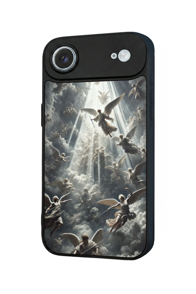 iPhone 17 Air Uyumlu Melek Tasarımlı Glossy Premium Kılıf